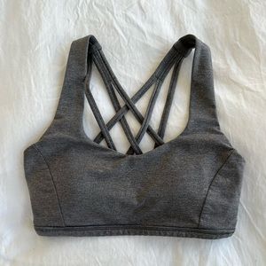 Lululemon Free to be Bra - light Heathered grey - Sz 4